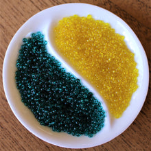 Load image into Gallery viewer, Topaz, Montana, Royal, Topaz, Light Blue, Yellow, Dark Brown, Dark Amethyst, Teal, Orange, Aquamarine, Seed, Bead, Mixed, Mix, Collection, Czech, Glazed, Pearl, Seeds, Rocailles, Seed Beads, Opaque, Iridescent, Metallic, Iris, Silver Lined, Translucent, Matt, Lustre, Satin, Tigertail, Leather, Craftline, Cotton Bead Thread, Fishing Line, Japan, India, China, Taiwan, Jewellery-Making, Europe, Little Stones, Glass, Embroidery, Bracelet, Necklace, Earrings, Clothing, Jewellery, Bread, Butter, Fabric,