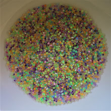 Load image into Gallery viewer, Indian, Seed, Bead, Mixed, Mix, Collection, Czech, Glazed, Pearl, Seeds, Rocailles, Seed Beads, Opaque, Iridescent, Metallic, Iris, Silver Lined, Translucent, Matt, Lustre, Satin, Tigertail, Leather, Craftline, Cotton Bead Thread, Fishing Line, Purple, Violet, Fuchsia, Pink, Lime Green, Mint Green, Yellow, Clear, Mixed, Japan, India, China, Taiwan, Jewellery-Making, Europe, Little Stones, Glass, Embroidery, Bracelet, Necklace, Earrings, Clothing, Jewellery, Bread, Butter, Fabric,