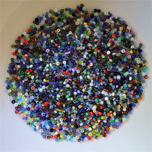 Load image into Gallery viewer, Ivory, Black, Green, Brown, Yellow, Red, White, Blue, Aqua, Navy, Siam, Beige, Topaz, Gold, Lime, Olive, Pink, Purple, Lilac, Clear, Seed, Bead, Mixed, Magic, Mix, Collection, Czech, Glazed, Pearl, Seeds, Rocailles, Seed Beads, Opaque, Iridescent, Metallic, Iris, Silver Lined, Translucent, Matt, Lustre, Satin, Tigertail, Leather, Craftline, Cotton Bead Thread, Fishing Line, Czechoslovakia, Japan, India, China, Taiwan, Jewellery-Making, Europe, Little Stones, Glass, Embroidery, Bracelet, Necklace, Earrings,