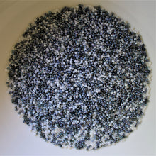 Load image into Gallery viewer, Gunmetal, Pearl White, Grey, Silver, Cream, Ivory, Seed, Bead, Mixed, Mix, Collection, Czech, Glazed, Pearl, Seeds, Rocailles, Seed Beads, Opaque, Iridescent, Metallic, Iris, Silver Lined, Translucent, Matt, Lustre, Satin, Tigertail, Leather, Craftline, Cotton Bead Thread, Fishing Line, Japan, India, China, Taiwan, Jewellery-Making, Europe, Little Stones, Glass, Embroidery, Bracelet, Necklace, Earrings, Clothing, Jewellery, Bread, Butter, Fabric,