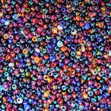 Load image into Gallery viewer, Green Iris, Blue Iris, Brown Iris, Purple Iris, Blue, Cyan, Navy, Aqua, Sapphire, Azure, Red, Scarlet, Gold, Topaz, Amethyst, Cream White, Teal, Emerald, Orange, Collection, Czech, Glazed, Pearl, Rocailles, Opaque, Iridescent, Metallic, Iris, Silver Lined, Translucent, Matt, Lustre, Satin, Tigertail, Leather, Craftline, Bead Thread, Fishing Line, Japan, India, China, Taiwan, Jewellery-Making, Europe, Little Stones, Glass, Embroidery, Bracelet, Necklace, Earrings, Clothing, Jewellery, Fabric,