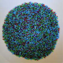 Load image into Gallery viewer, Frosted, Seeds, Rocailles, Seed Beads, Opaque, Iridescent, Metallic, Iris, Silver Lined, Translucent, Matt, Lustre, Satin, Tigertail, Leather, Craftline, Cotton Bead Thread, Fishing Line, Pink. Pale Green, Lime, Magenta, Blue, Aqua, Lilac Multicoloured, Czechoslovakia, Worldwide, Jewellery-Making, Little Stones, Glass, Embroidery, Bracelet, Necklace, Earrings, Clothing, Jewellery,