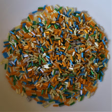 Load image into Gallery viewer, Bugle, Czech, Glazed, Pearl, Seeds, Rocailles, Seed Beads, Opaque, Iridescent, Metallic, Iris, Silver Lined, Translucent, Matt, Lustre, Satin, Tigertail, Leather, Craftline, Cotton Bead Thread, Fishing Line, orange, barley, clear AB, Cyan, Aqua, Green, Sea Blue And White, Mixed, Czechoslovakia, Japan, India, China, Taiwan, Jewellery-Making, Europe, Little Stones, Glass, Embroidery, Bracelet, Necklace, Earrings, Clothing, Jewellery, Slab, Bread, Butter,