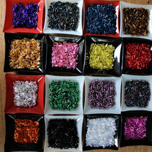 Load image into Gallery viewer, Clear AB, Black OP, Yellow SL, Montana SL, Royal Blue SL, Silver SL, Bright Pink SL, Purple Iris, Olive Iris, Orange SL, Emerald SL, Topaz SL, Gold SL, Amethyst SL, Red SL, Pink SL, Seed, Bead, Mixed, Mix, Collection, Czech, Glazed, Pearl, Seeds, Rocailles, Seed Beads, Opaque, Iridescent, Metallic, Iris, Silver Lined, Translucent, Matt, Lustre, Satin, Tigertail, Leather, Craftline, Cotton Bead Thread, Fishing Line, Japan, India, China, Taiwan, Jewellery-Making, Europe, Little Stones, Glass, Embroidery, Brac