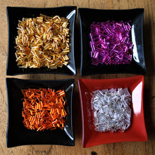 Load image into Gallery viewer, Clear AB, Black OP, Yellow SL, Montana SL, Royal Blue SL, Silver SL, Bright Pink SL, Purple Iris, Olive Iris, Orange SL, Emerald SL, Topaz SL, Gold SL, Amethyst SL, Red SL, Pink SL, Seed, Bead, Mixed, Mix, Collection, Czech, Glazed, Pearl, Seeds, Rocailles, Seed Beads, Opaque, Iridescent, Metallic, Iris, Silver Lined, Translucent, Matt, Lustre, Satin, Tigertail, Leather, Craftline, Cotton Bead Thread, Fishing Line, Japan, India, China, Taiwan, Jewellery-Making, Europe, Little Stones, Glass, Embroidery, Brac