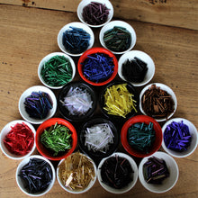 Load image into Gallery viewer, Clear AB, Black OP, Yellow SL, Montana SL, Royal Blue SL, Silver SL, Clear AB, Gunmetal Iris, Purple Iris, Teal SL, Black Iris, Mid Blue SL, Emerald SL, Lime SL, Topaz SL, Brown SL, Amethyst SL, Red SL, Olive Iris, Mixed, Collection, Czech, Pearl, Seeds, Rocailles, Bugle Beads, Opaque, Iridescent, Metallic, Iris, Silver Lined, Translucent, Matt, Lustre, Satin, Tigertail, Craftline, Thread, Fishing Line, Japan, Jewellery-Making, Europe, Little Stones, Glass, Embroidery, Bracelet, Necklace, Earrings,