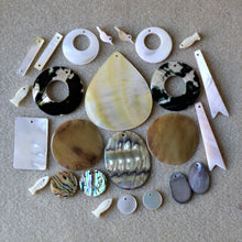 Load image into Gallery viewer, Pendant, Owl Maze, Pau, Abalone, Mother of Pearl, Pink, White, Black, Pearl Shell, Shell, Eyebrows, Collection, Curtains, Suncatchers, Hearts, Drops, Dog Tags, Name Tags, Donuts, Yokes, Shards, Machetes, Fish, Birds, Jewellery, West Australia, Necklaces, Bracelets, Earrings, One-Of-A-Kind, Mix, Scissors, Sparkle Mother of Pearl,