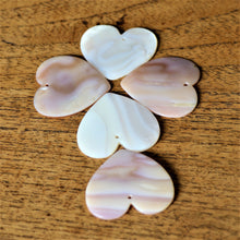 Load image into Gallery viewer, Pink MOP, Dog Tags, Plates, Name Tags, Axe Heads, Machetes, Love Hearts, Yokes, Drops, Tears, Tiles, Ovals, Shields, Donuts, Shards, Claws, Shields, Buttons, Teardrops, Raindrops, MOP, White, Gold, Pink, Brown, Black, Green, Rain, Abalone, Green Abalone, Trochus, Cowrie Shell, Green Lip Mussel, Pink Lip Mussel, Paua Shell, Necklace, Earrings, Jewellery, West Australia, Black Abalone, Beader, Artisans, Jewellery-Making, Key Rings, Beads, Rings, North Western Australia,