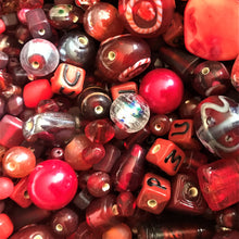 Load image into Gallery viewer, Red, Scarlet, Siam, Rose, Crimson, Cerise, Ruby, Raspberry, Tomato, Burgundy, Blood, Glass, White Metal, Worldwide, Bone, Shell, Tubes, Rounds, Cubes, Bicones, Hearts, Ovals, Drops, Frosted, India, China, Indonesia, Cylinder, Silver Foil, Jewellery, Earrings, Necklaces, Bracelets, Opaque, Transparent, Twists, Frosted,