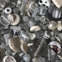 Load image into Gallery viewer, Fog, Pewter, Steel, Stone, Ash, Silver Grey, Lead, Ghost White, Ghost Grey, Grey Mist, Slate, Iron, Charcoal, Glass, White Metal, Worldwide, Bone, Shell, Tubes, Rounds, Cubes, Bicones, Hearts, Ovals, Drops, Frosted, India, China, Indonesia, Cylinder, Silver Foil, Jewellery, Earrings, Necklaces, Bracelets, Opaque, Transparent, Twists, Frosted,