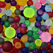 Load image into Gallery viewer, Red, Blue, Orange, Pink, Topaz, Charcoal, Lime, Green, Neon, Clear, Yellow, Round, Indian, Jewellery, Suncatchers, Bead Curtains, Earrings, Necklaces, Bracelets, Assorted, Multicolour, Collection, Beads, Frosted,
