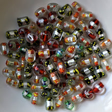 Load image into Gallery viewer, Silver Foil, Topaz, Red, Yellow, Black Green, Blue, Silver, Glass, Clear, Round, Oval, Cylinder, Cube, Indian, Jewellery, Suncatchers, Bead Curtains, Earrings, Necklaces, Bracelets, Assorted, Multicolour, Collection, Beads,