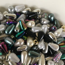 Load image into Gallery viewer, Plastic, Pearls, Gold, Cream, Purple, Magenta, Teal, Gold, Silver, White, and Black, Top Drill Pearls, Rosaries, Suncatchers, Teardrop, Bead Curtains, Jewellery, Key Rings, Necklaces, Bracelets, Art Projects, Counting, Teaching, Nippers, Taiwan, Asia, Plastic Pearl, Worldwide,