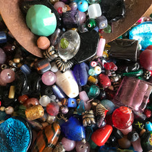 Load image into Gallery viewer, Glass, Bone, Silver Foil, Resin, Indian, Sandcast, Tribal, Ethnic, Rastas, Hand Carved, Malas, Prayer Beads, Faceted, Crystal, Rocaille, 2 kilos, Kashmiri, Ghana, Nigeria, Himalayas, Tibet, Nepal, Pakistan, Indonesia, Czech Republic, Bicones, Rounds, Ovals, Twists, Drops, Tubes, Cubes, Tabular,  Opaque, Transparent, Speckled, Frosted, Silver Foil, Hand-Carved, Frosted Necklaces, Bracelets, Earrings, Necklaces, Bead Curtain, Suncatcher, Multicolours