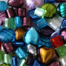 Load image into Gallery viewer, Tube, Topaz, Silver, Foil, Round, Red, Purple, Pink, Oval, Navy, Multi-Coloured, Mix, Lime, Lilac, Hearts, Green, Global, Beads, Glazed, Glass, Drops, Cylinder, Cube, Collection, China, Blue, Bicone, Beads, Aqua
