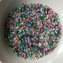 Load image into Gallery viewer, Plastic, Beads, Multicoloured, Mixed, Assorted, Collection, Taiwan, Asian, Transparent, Gold, Red, Orange, Topaz, Yellow, Mustard, Blue, Capri, Cerulean, Navy, Aqua, Sapphire, Black, Pink, Purple, Jet Black, Pale Brown, Pale Blue, Silver, Green, Silver Grey, Charcoal, Teal, Lime, Forest Green, Mint, Amazon, Avocado, Chartreuse, Violet, Fuchsia, Magenta, Indigo, Rosaries, Suncatchers, Bead Curtains, Jewellery, Key Rings, Necklaces, Bracelets, Art Projects, Counting, Teaching,