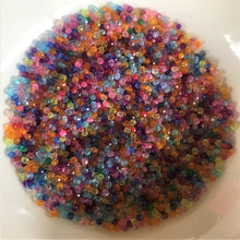 Load image into Gallery viewer, Plastic, Faceted, Beads, Multicoloured, Mixed, Assorted, Collection, Taiwan, Asian, Transparent, Yellow, Pink, Crystal, Purple, Blue, Green, Orange, Rosaries, Suncatchers, Bead Curtains, Jewellery, Key Rings, Necklaces, Bracelets, Art Projects, Counting, Teaching,