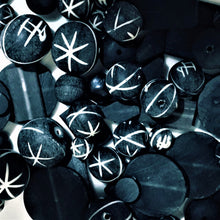 Load image into Gallery viewer, Tube, Tabular, Slabs, Round, Resin, Oval, Multi-Coloured, Java, Indonesia, Hearts, Flat, Drops, Diamonds, Cylinder, Cube, Collection, Mix, Coin, Clear, Bird, Beads, Bicones, Black, Coal, Whitby Jet, Jet Black, Black Knight, Charcoal, Silver, Jewellery, Necklaces, Bracelets, Earrings,