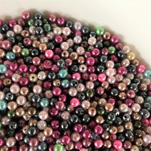 Load image into Gallery viewer, Plastic, Pearls, Gold, Green AB, Clear, White, Pink, Lilac, Magenta, Cream, Grey, and Black,  Rosaries, Suncatchers, Bead Curtains, Jewellery, Key Rings, Necklaces, Bracelets, Art Projects, Counting, Teaching, Nippers, Taiwan, Asia, Plastic Pearl, Worldwide,