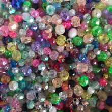 Load image into Gallery viewer, Plastic, Beads, Multicoloured, Mixed, Assorted, Collection, Taiwan, Asian, Transparent, Gold, Red, Orange, Topaz, Yellow, Mustard, Blue, Capri, Cerulean, Navy, Aqua, Sapphire, Black, Pink, Purple, Jet Black, Pale Brown, Pale Blue, Silver, Green, Silver Grey, Charcoal, Teal, Lime, Forest Green, Mint, Amazon, Avocado, Chartreuse, Violet, Fuchsia, Magenta, Indigo, Rosaries, Suncatchers, Bead Curtains, Jewellery, Key Rings, Necklaces, Bracelets, Art Projects, Counting, Teaching,