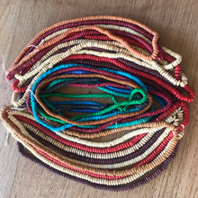 Load image into Gallery viewer, India, Beads, Statement Jewellery, Collection, Bone, Cow Bone, Dyed, Black, White, Emerald, Beige, Natural, Brown, Blue, Dark Red, Recycled, Ethnic, Tribal, Boho, Asia, Thailand, Borneo, Indonesia, China, Costume Jewellery, Craft, Art, Teaching, Counting, Projects, Saucer Discs, Washers, Flat Discs, Spacer Beads, Indian, Rondells, Button Beads,
