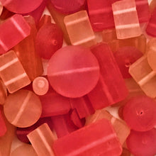 Load image into Gallery viewer, Tube, Tabular, Slabs, Round, Resin, Oval, Multi-Coloured, Java, Indonesia, Hearts, Flat, Drops, Diamonds, Cylinder, Cube, Collection, Mix, Coin, Clear, Bird, Beads, Bicones, Pink, Salmon, Blossom, Cerise, Rose, Magenta, Coral, Fuchsia, Red, Scarlet, Siam, Rose, Crimson, Cerise, Ruby, Raspberry, Tomato, Burgundy, Blood, Jewellery, Necklaces. Bracelets, Earrings, , Bead Curtains, Suncatchers,