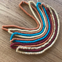 Load image into Gallery viewer, India, Beads, Statement Jewellery, Collection, Bone, Cow Bone, Dyed, White, Emerald, Beige, Natural, Red,  Turquoise, Chestnut, Recycled, Ethnic, Tribal, Boho, Asia, Thailand, Borneo, Indonesia, China, Costume Jewellery, Craft, Art, Teaching, Counting, Projects, Saucer Discs, Washers, Flat Discs, Spacer Beads, Indian, Rondells, Button Beads,
