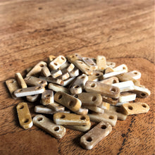 Load image into Gallery viewer, India, Beads, Jewellery Making, Collection, Necklace, Bracelet, Dyed, Water Buffalo, Bone, Buffalo, Asia, Thailand, Borneo, Indonesia, China, Choker, Boho, Ankle Bangle, Costume Jewellery, Craft, Art, Projects, North America, Indian-Style, Vintage, Tribal, Tribal Jewellery, Cow, Goats, Camels, Hand-Carved, Multi-Strand, Warrior-Style, Spacer Bar, Rustic, 2-Strand, 2-Hole,