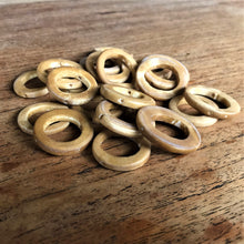 Load image into Gallery viewer, India, Beads, Jewellery Making, Collection, Necklace, Bracelet, Dyed, Water Buffalo, Bone, Buffalo, Asia, Thailand, Borneo, Indonesia, China, Choker, Boho, Ankle Bangle, Costume Jewellery, Craft, Art, Projects, North America, Indian-Style, Vintage, Tribal, Tribal Jewellery, Cow, Goats, Camels, Hand-Carved, Rustic, Twin-Holed, Tan, Hoop Rings,