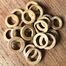 Load image into Gallery viewer, India, Beads, Jewellery Making, Collection, Necklace, Bracelet, Dyed, Water Buffalo, Bone, Buffalo, Asia, Thailand, Borneo, Indonesia, China, Choker, Boho, Ankle Bangle, Costume Jewellery, Craft, Art, Projects, North America, Indian-Style, Vintage, Tribal, Tribal Jewellery, Cow, Goats, Camels, Hand-Carved, Rustic, Twin-Holed, Tan, Hoop Rings,