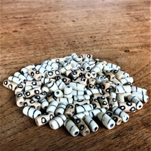 Load image into Gallery viewer, India, Beads, Jewellery Making, Africa, Ethnic, Batik, Collection, Necklace, Bracelet, Dyed, Water Buffalo, Bone, Buffalo, Asia, Thailand, Borneo, Indonesia, China, Hair Pipes, Choker, Boho, Ankle Bangle, Costume Jewellery, Craft, Art, Projects, North America, Horn, Black, Brown, African Inspired, Indian-Style, Vintage, Tribal, Cylinder, Pipes, Tribal Jewellery, Kenya, Nigeria, Ghana, Cow, Goats, Camels, Hand-Carved, Tubes, Beige,