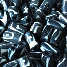Load image into Gallery viewer, India, Beads, Jewellery Making, Africa, Ethnic, Batik, Collection, Necklace, Bracelet, Dyed, Water Buffalo, Bone, Buffalo, Asia, Thailand, Borneo, Indonesia, China, Hair Pipes, Choker, Boho, Ankle Bangle, Costume Jewellery, Craft, Art, Projects, North America, Horn, Black, Brown, African Inspired, Indian-Style, Vintage, Tribal, Cylinder, Pipes, Tribal Jewellery, Kenya, Nigeria, Ghana, Cow, Goats, Camels, Hand-Carved, Tubes, White,