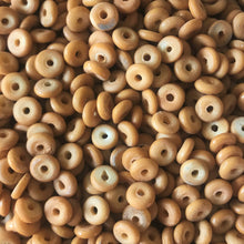Load image into Gallery viewer, India, Beads, Statement Jewellery, Collection, Bone, Dyed, White, Pink, Blue, Beige, Chestnut, Natural, Roan, Black, Green, Light Blue, Pale Green, Brown, Dark Red, Recycled, Ethnic, Tribal, Boho, Asia, Thailand, Borneo, Indonesia, China, Costume Jewellery, Craft, Art, Teaching, Counting, Projects, Saucer Discs, Washers, Flat Discs, Spacer Beads, Indian, Rondells, Button Beads,