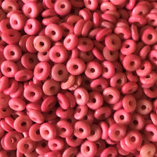Load image into Gallery viewer, India, Beads, Statement Jewellery, Collection, Bone, Dyed, White, Pink, Blue, Beige, Chestnut, Natural, Roan, Black, Green, Light Blue, Pale Green, Brown, Dark Red, Recycled, Ethnic, Tribal, Boho, Asia, Thailand, Borneo, Indonesia, China, Costume Jewellery, Craft, Art, Teaching, Counting, Projects, Saucer Discs, Washers, Flat Discs, Spacer Beads, Indian, Rondells, Button Beads,