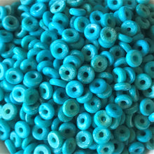 Load image into Gallery viewer, India, Beads, Statement Jewellery, Collection, Bone, Dyed, Black, White, Emerald, Beige, Natural, Brown, Blue, Dark Red, Recycled, Ethnic, Tribal, Boho, Asia, Thailand, Borneo, Indonesia, China, Costume Jewellery, Craft, Art, Teaching, Counting, Projects, Saucer Discs, Washers, Flat Discs, Spacer Beads, Indian, Rondells, Button Beads,