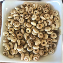 Load image into Gallery viewer, India, Beads, Statement Jewellery, Collection, Bone, Dyed, Black, White, Emerald, Beige, Natural, Brown, Blue, Dark Red, Recycled, Ethnic, Tribal, Boho, Asia, Thailand, Borneo, Indonesia, China, Costume Jewellery, Craft, Art, Teaching, Counting, Projects, Saucer Discs, Washers, Flat Discs, Spacer Beads, Indian, Rondells, Button Beads,