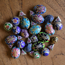 Load image into Gallery viewer, Enamel, Chinese, Enamel, Vintage, Earrings, Pendants, Necklace, Bracelets, Scallop, Shields, Heart, Ovals, Lady Birds, Balls, Leather, Craftline, Tigertail,