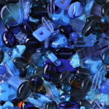 Load image into Gallery viewer, Seascapes Blue, Czechoslovakia, Glass, Beads, Cubes, Bicones, Ovals, Rounds, Tabular, Cylinder, Tube, Transparent, Tiles, Round, Oval, Mix, Frosted, Hearts, Beads, Glazed, Glass, Faceted, Drops, Collection, Coin, Blue, Hues, Blue, Bicone, Necklace, Bracelet, Earrings, Anklet, Frosted, Jewellery, Czech Republic, Cyan, Capri, Cerulean, Navy, Aqua, Sapphire, Cobalt, Azure,