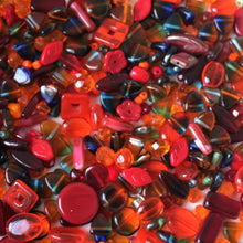 Load image into Gallery viewer, Czechoslovakia, Glass, Beads, Cubes, Bicones, Ovals, Rounds, Tabular, Cylinder, Tube, , Transparent, Tiles, Round, Oval, Mix, Frosted, Hearts, Beads, Glazed, Glass, Faceted, Drops, Collection, Coin Hues, Bicone, Necklace, Bracelet, Earrings, Anklet, Frosted, Jewellery, Czech Republic, Boho, Vintage, Tangerine, Orange, Gold, Topaz, Bronze, Tawny, Amber, Persimmon, Peach, Apricot, Marigold, Sunglow, Red, Scarlet, Siam, Rose, Crimson, Cerise, Ruby, Raspberry, Tomato, Burgundy, Blood,