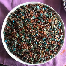 Load image into Gallery viewer, Chipstones, Semi-Precious, Anklet, Bracelet, Necklace, Earthy, Sunstone, Tiger Eye, Mookaite, Mahogony Obsidian, Red Jasper, Carnelian, Red Agate, Rhodonite, Opal Art, Golden Amphibole, Rainforest Jasper, Malachite, Aventurine, Peridot, Prehnite, Kyanite, Chrysoprase, Green Diopside, Moss Agate, Himalayan Turquoise, Tourmaline, African Turquoise Shards, African Reconstituted Turquoise Nuggets,