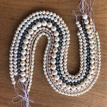 Load image into Gallery viewer, Beads, Pearls, Potato Pearls, Freshwater, Strands, Cultured, White, Cream, Peacock Grey, Coloured, Mussel,  Saltwater, Japan, USA, Taiwan, China, Necklaces, Bracelets, Earrings,  Jewellery, Peach, Saltwater,