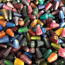 Load image into Gallery viewer, Pyramid, Frosted, Multicoloured, Glass, India, Collection, Global, Beads, Red, Pink, Orange, Purple, Navy, Topaz, Yellow, Mustard, Lime, Blue, Violet, Fuchsia, Ruby, Magenta, Clear, Aqua, Pink, Forest Green, Jewellery, Earrings, Necklaces, Bracelets,