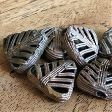 Load image into Gallery viewer, Africa, Ashanti, African, Ghana, Brass, Metal, Hearts, Lost-Wax, Central Ghana, Nigeria, Ivory Coast, Baoule, Bronze, Lost Wax, Ancient Techniques, Krobo, Krobos, Metal-Casting, Beads, Molten Metal, Bead-Making, Modern Methods, West Africa, Tribe, Ethnic, Hearts, Fern-Like, Glass, Recycled Glass, Dentistry, Necklace, Earrings, Bracelet, Leg Bangle, Boho-Inspired,