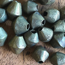 Load image into Gallery viewer, Africa, Ashanti, African, Ghana, Brass, Metal, Hearts, Lost-Wax, Central Ghana, Nigeria, Ivory Coast, Baoule, Bronze, Lost Wax, Ancient Techniques, Krobo, Krobos, Metal-Casting, Beads, Molten Metal, Bead-Making, Modern Methods, West Africa, Tribe, Ethnic, Hearts, Fern-Like, Glass, Recycled Glass, Dentistry, Necklace, Bracelet, Leg Bangle, Boho-Inspired,