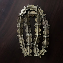 Load image into Gallery viewer, Africa, Ashanti, African, Ghana, Brass, Metal, Hearts, Lost-Wax, Central Ghana, Nigeria, Ivory Coast, Baoule, Bronze, Lost Wax, Ancient Techniques, Krobo, Krobos, Metal-Casting, Beads, Molten Metal, Bead-Making, Modern Methods, West Africa, Tribe, Ethnic, Hearts, Wheat Sheaf, Antique, Old, Collectable, Glass, Recycled Glass, Dentistry, Necklace, Bracelet, Leg Bangle, Boho-Inspired,