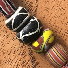 Load image into Gallery viewer, Africa, African, Glass, Trade, African Trade Beads, Millefiori, Thousand Flowers, Multicoloured, Slave Beads, Hippy Beads, Love Beads, Mosaic Beads, Murrine, Rods, Canes, Currency, European Traders, Plateau Continent, Ivory, Food, Fabric, Gold, Status Symbol, Palm Oil, Slaves, Ethnic-Styled Jewellery, Flower Pattern, Appreciate, Investment, Rare, Collectable, Antique, Venice, Venetian, Trade Beads, Ethnic, Strand,