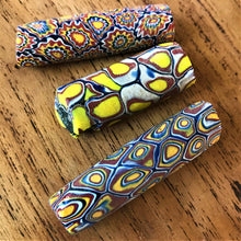 Load image into Gallery viewer, Africa, African, Glass, Trade, African Trade Beads, Millefiori, Thousand Flowers, Multicoloured, Slave Beads, Hippy Beads, Love Beads, Mosaic Beads, Murrine, Rods, Canes, Currency, European Traders, Plateau Continent, Ivory, Food, Fabric, Gold, Status Symbol, Palm Oil, Slaves, Ethnic-Styled Jewellery, Flower Pattern, Appreciate, Investment, Rare, Collectable, Antique, Venice, Venetian,