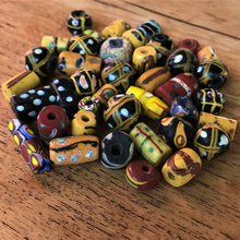 Load image into Gallery viewer, Africa, African, Glass, Trade, African Trade Beads, Millefiori, Thousand Flowers, Multicoloured, Slave Beads, Hippy Beads, Love Beads, Mosaic Beads, Murrine, Rods, Canes, Currency, European Traders, Plateau Continent, Ivory, Food, Fabric, Gold, Status Symbol, Palm Oil, Slaves, Ethnic-Styled Jewellery, Flower Pattern, Appreciate, Investment, Rare, Collectable, Antique, Venice, Venetian, Trade Beads, Ethnic,