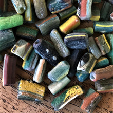 Load image into Gallery viewer, Middle Eastern, Glass, Hebron, West Bank, Ancient, Beads, Jerusalem, Judean Mountains, Jewellery, Necklace, Bracelet, Earrings, Vintage, Collectibles, Vintage-Inspired, Rare,