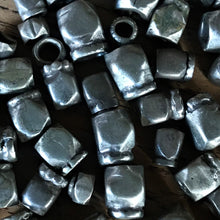 Load image into Gallery viewer, Sterling, Silver, Beads, Big Hole, Bracelet, Man, Leather, Clasp, Unique, Afghan, Chunky, Collection, Mixed Sizes,